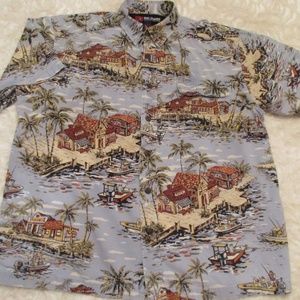 Reel Legends Mens Vented Fishing Shirt Large